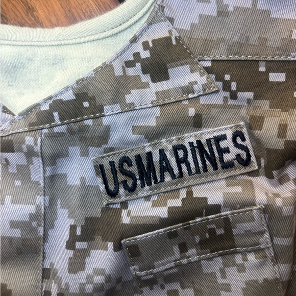 5/$25 Tiny Trooper Marine Recruit baby infant bib camo military 100% cotton - Picture 4 of 5